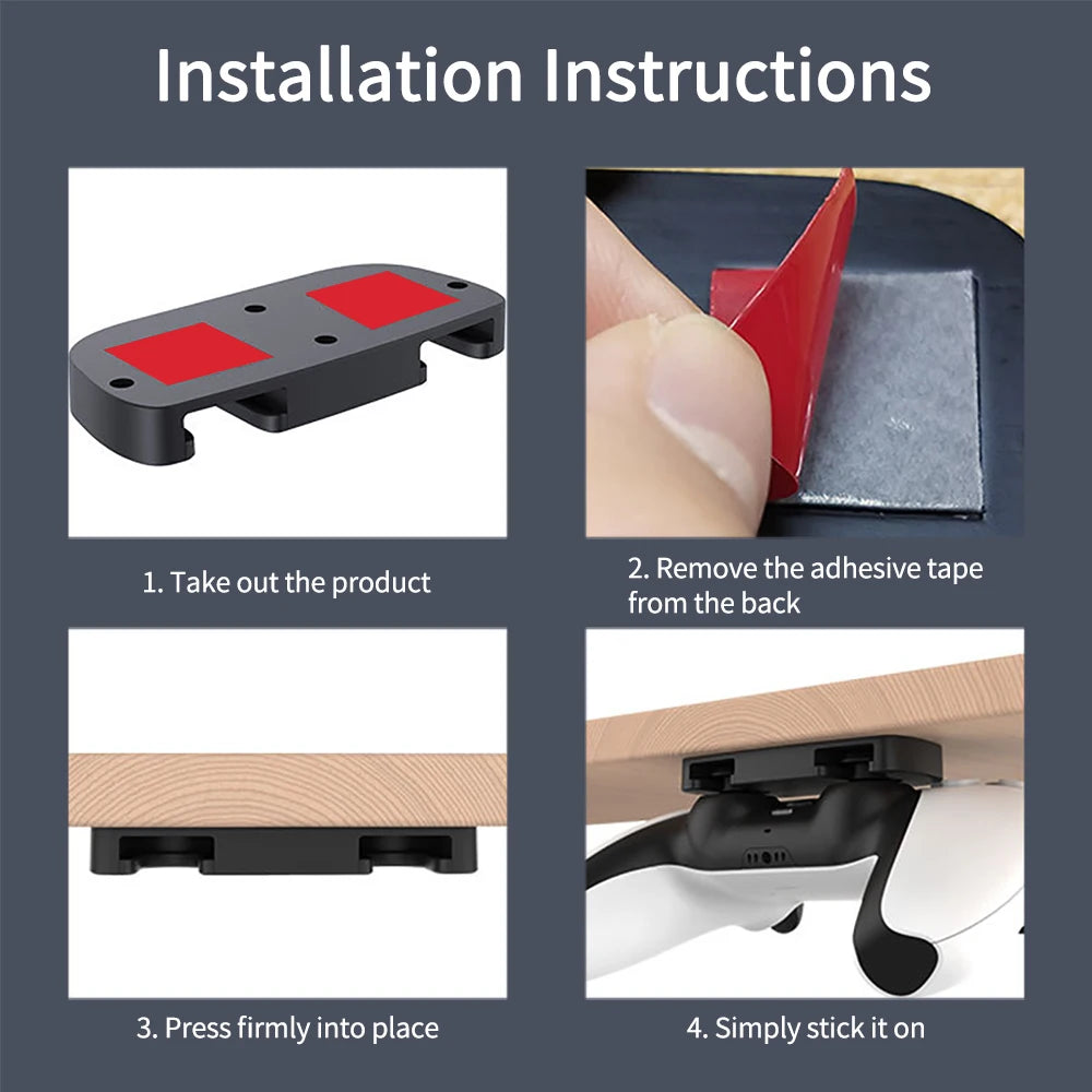Portable Game Controller Hanging Bracket For PS5 Under Desk Storage Stand Gamepad Hook Holderfor PS4 Joystick