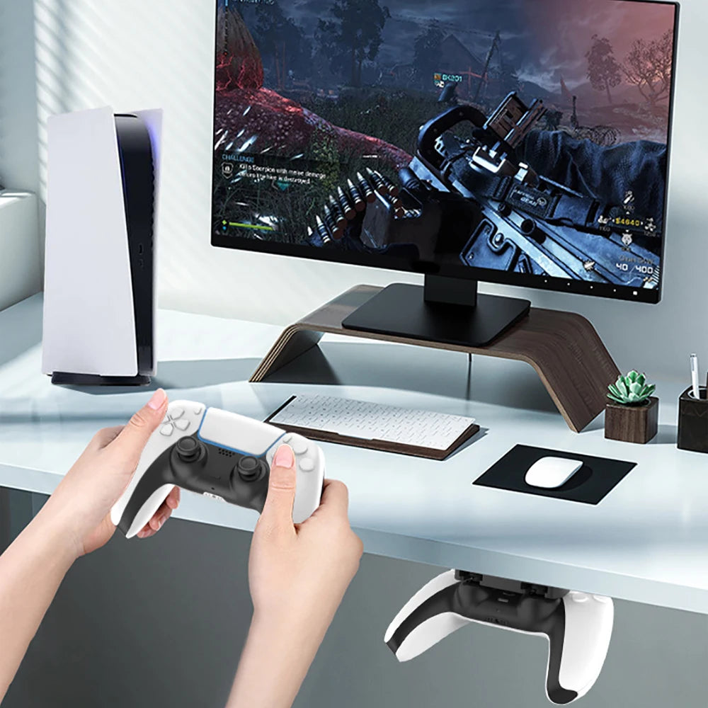 Portable Game Controller Hanging Bracket For PS5 Under Desk Storage Stand Gamepad Hook Holderfor PS4 Joystick