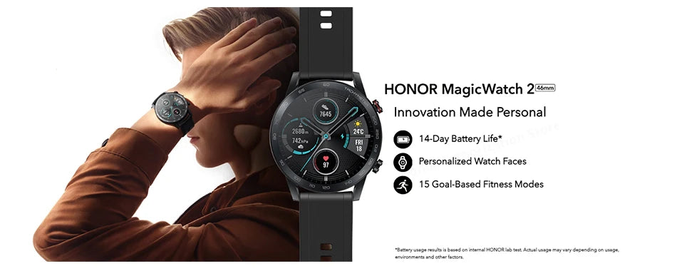 HONOR MagicWatch 2 Smartwatch 46mm Bluetooth Calling Smart Watch 14 Days Battery Life Phone Call Heart Rate GPS