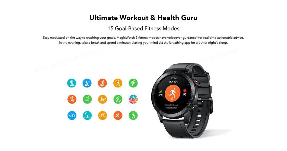 HONOR MagicWatch 2 Smartwatch 46mm Bluetooth Calling Smart Watch 14 Days Battery Life Phone Call Heart Rate GPS