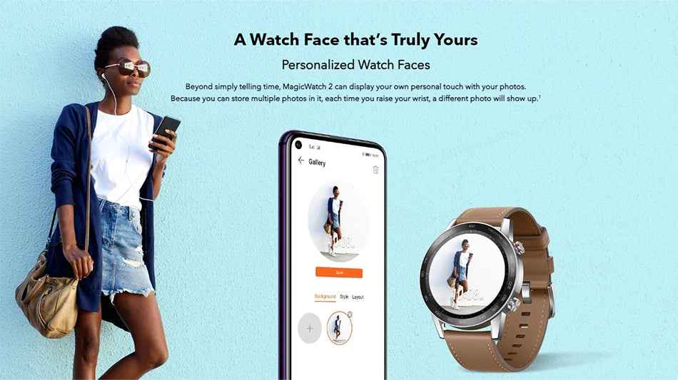 HONOR MagicWatch 2 Smartwatch 46mm Bluetooth Calling Smart Watch 14 Days Battery Life Phone Call Heart Rate GPS