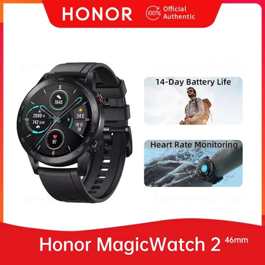 HONOR MagicWatch 2 Smartwatch 46mm Bluetooth Calling Smart Watch 14 Days Battery Life Phone Call Heart Rate GPS