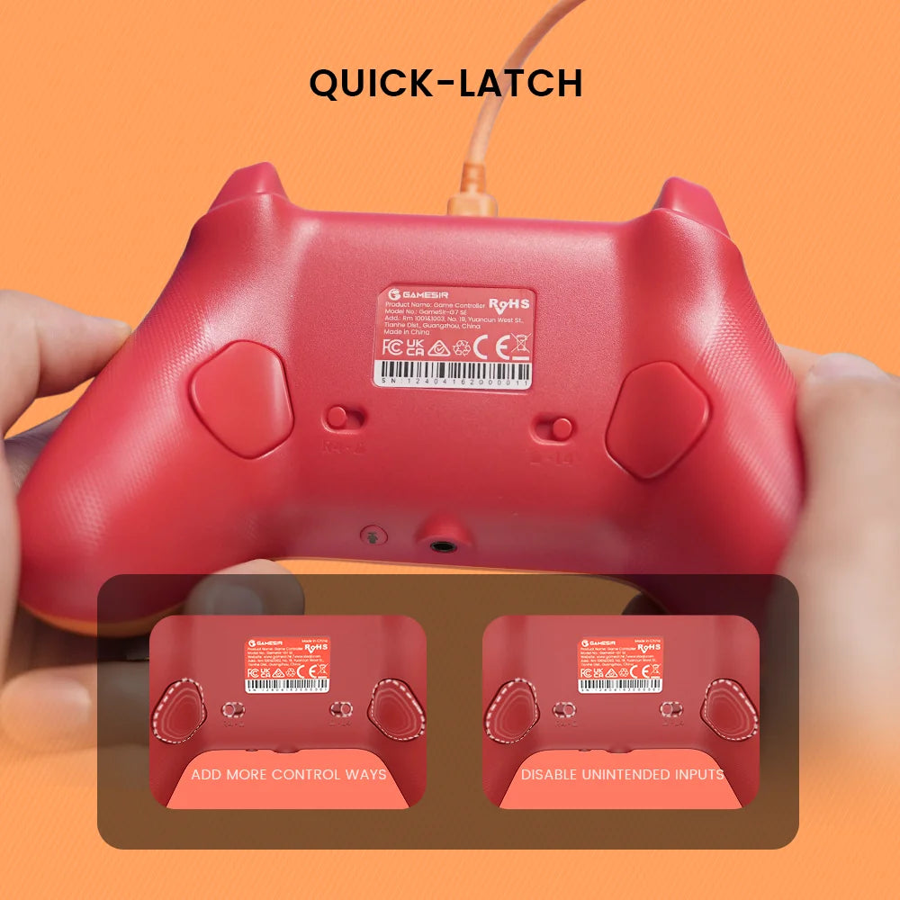 GameSir G7 SE Xbox Gaming Controller Wired Gamepad for Xbox Series X, Xbox Series S, Xbox One, with Hall Effect Joystick Orange