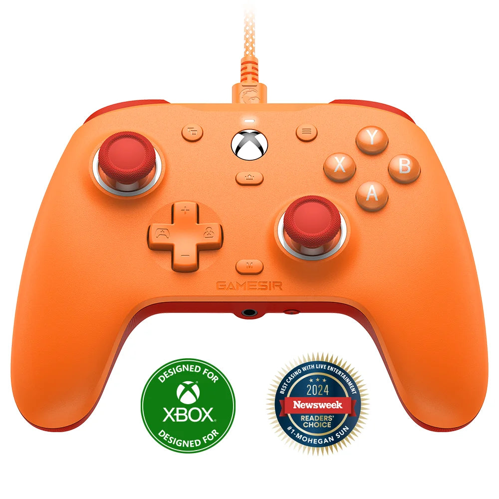 GameSir G7 SE Xbox Gaming Controller Wired Gamepad for Xbox Series X, Xbox Series S, Xbox One, with Hall Effect Joystick Orange